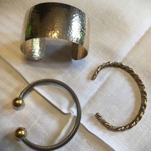 J252 Three cuff bracelets
